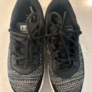 Under Armour Black and White Athletic Shoes